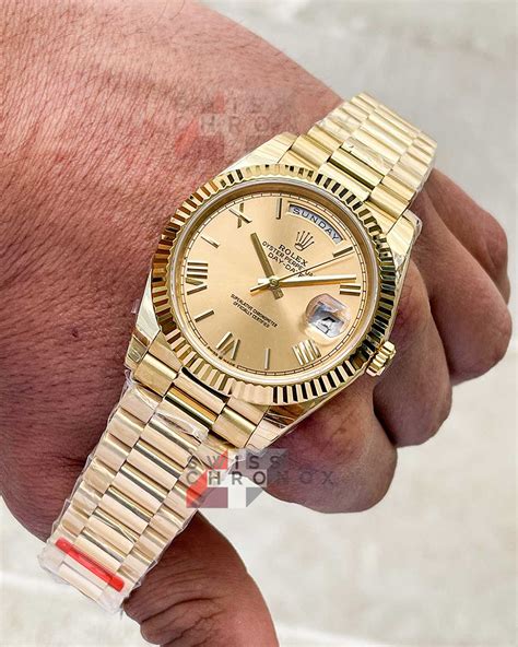 rolex yellow gold day date price|rolex day date 228238.